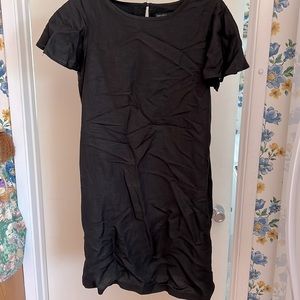 Saks Fifth Avenue - Black Linen Blend Dress